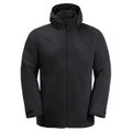 Jack Wolfskin Winterjacke Taubenberg 3in1 (wasser- und winddicht, Fleece-Innenjacke) schwarz Herren